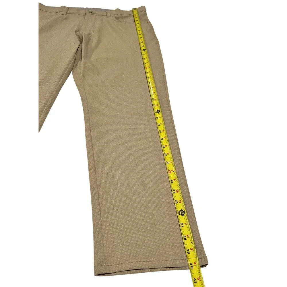 Tommy Bahama‎ Mens 35x30 Pineapple Print Tan Stretch 5-Pocket Pants